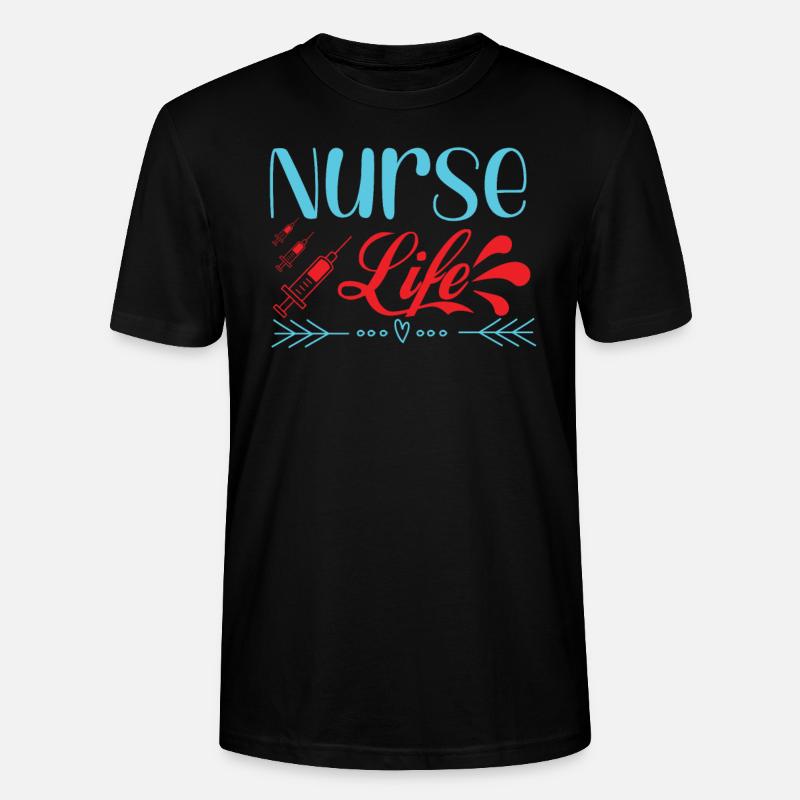 KRANKENSCHWESTER Nurse Life - Stanley/Stella Unisex Bio-T-Shirt CRAFTER - Schwarz