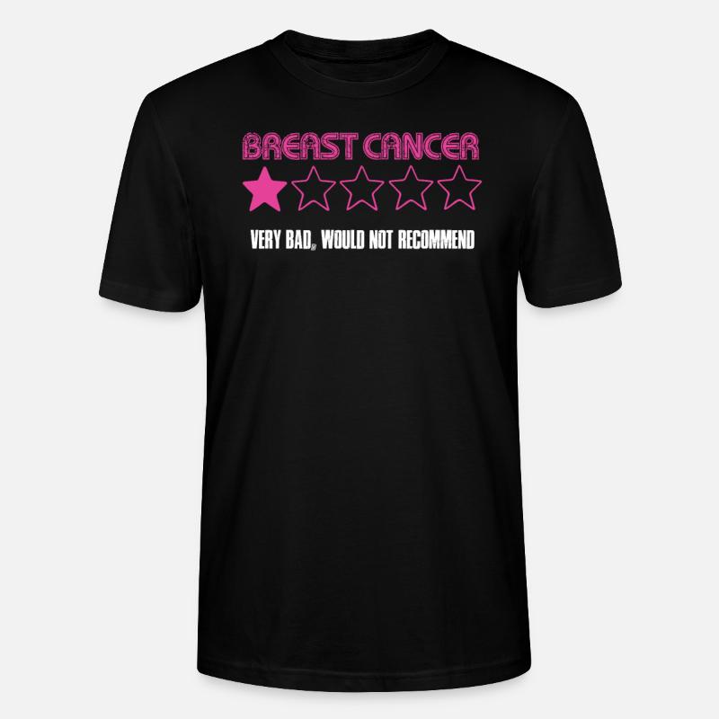 Brustkrebs Bewertung - Stanley/Stella Unisex Bio-T-Shirt CRAFTER - Schwarz
