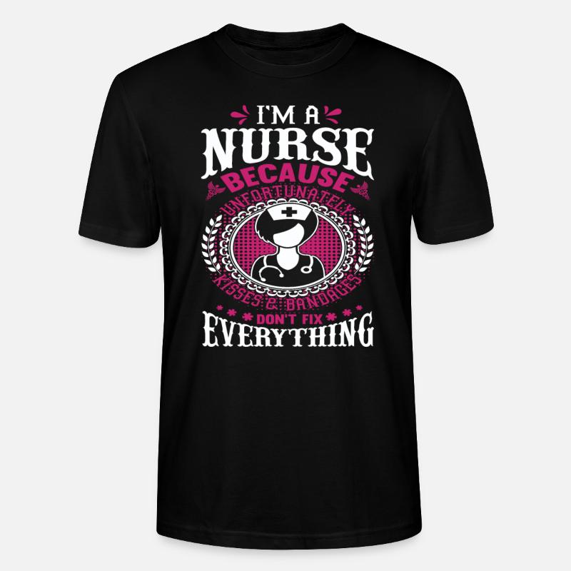 Krankenschwester - Stanley/Stella Unisex Bio-T-Shirt CRAFTER - Schwarz
