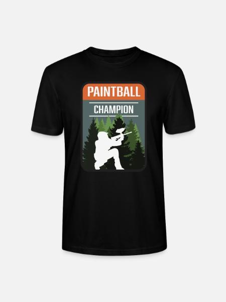 Paintball Champion - Stanley/Stella Unisex Bio-T-Shirt CRAFTER - Schwarz