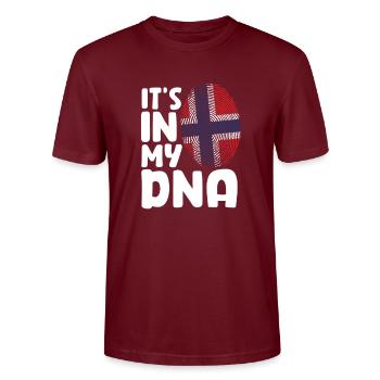 Norwegen - Stanley/Stella Unisex Bio-T-Shirt CRAFTER - Burgunderrot - Vorne - Alina (178cm) & Michal (187cm)