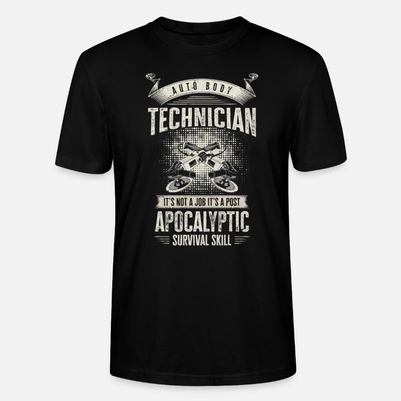 Autokarosserietechniker Postapokalyptische - Stanley/Stella Unisex Bio-T-Shirt CRAFTER - Schwarz