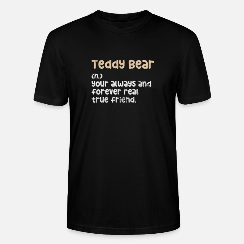 Teddybär - Stanley/Stella Unisex Bio-T-Shirt CRAFTER - Schwarz