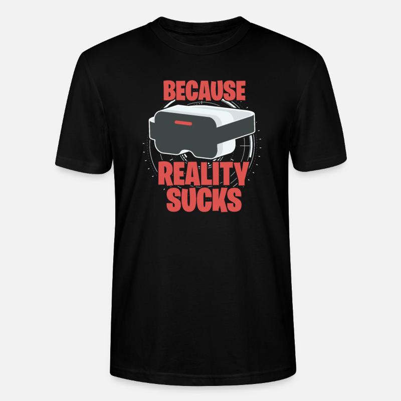 VR Virtual Reality - Stanley/Stella Unisex Bio-T-Shirt CRAFTER - Schwarz