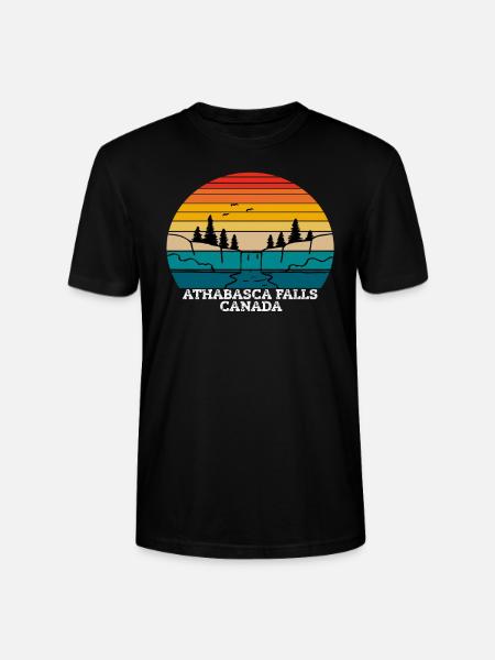 Athabasca Falls Canada - Stanley/Stella CRAFTER Unisex Organic T-Shirt - black