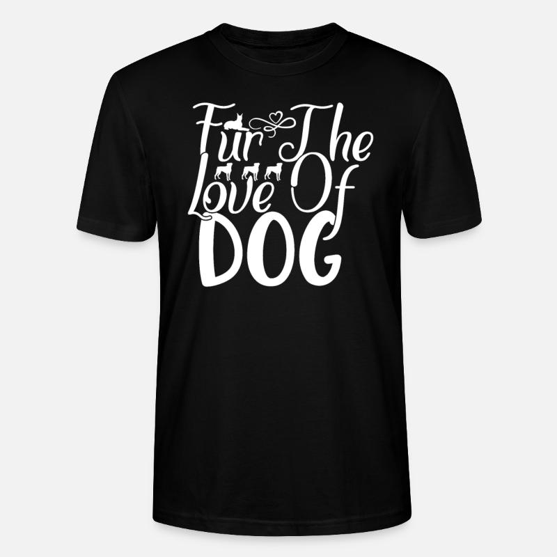 Pour l’amour du chien - T-shirt bio CRAFTER Stanley Stella Unisexe - noir