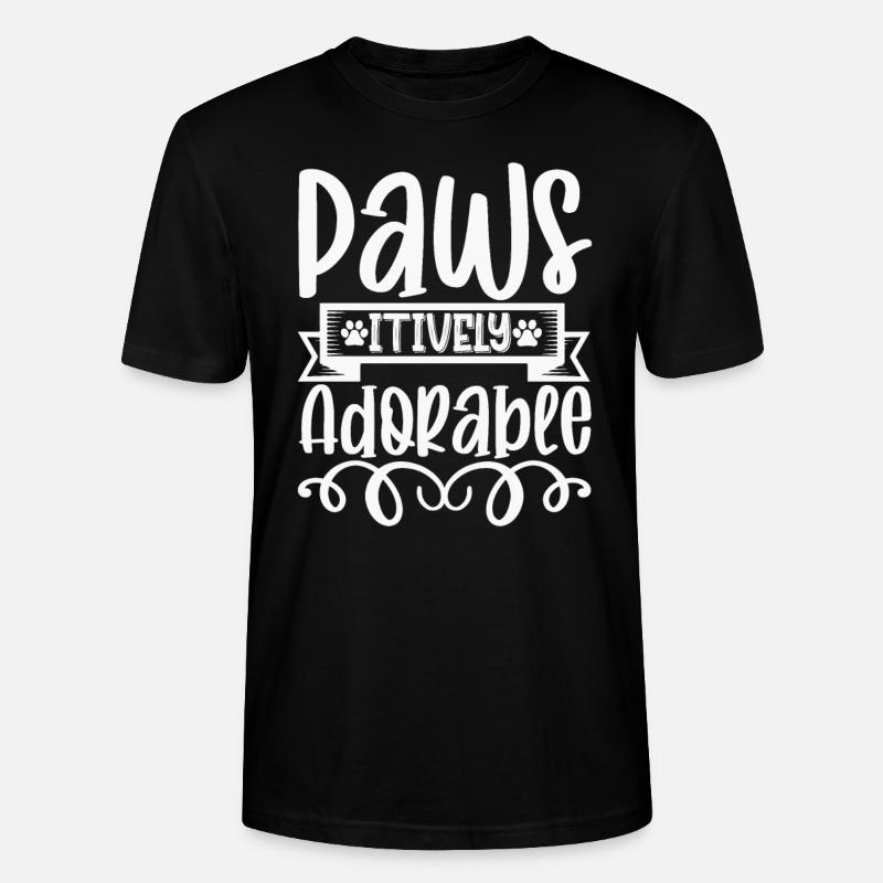Pawsitively Bewundernswert - Stanley/Stella Unisex Bio-T-Shirt CRAFTER - Schwarz