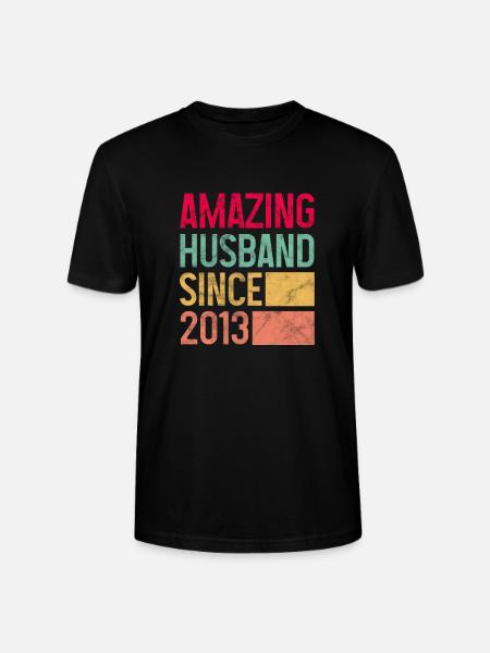 Ehemann seit 2013 - Stanley/Stella Unisex Bio-T-Shirt CRAFTER - Schwarz