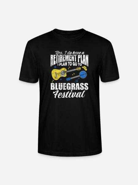 Retirement Bluegrass Festival - Stanley/Stella CRAFTER Unisex Organic T-Shirt - black