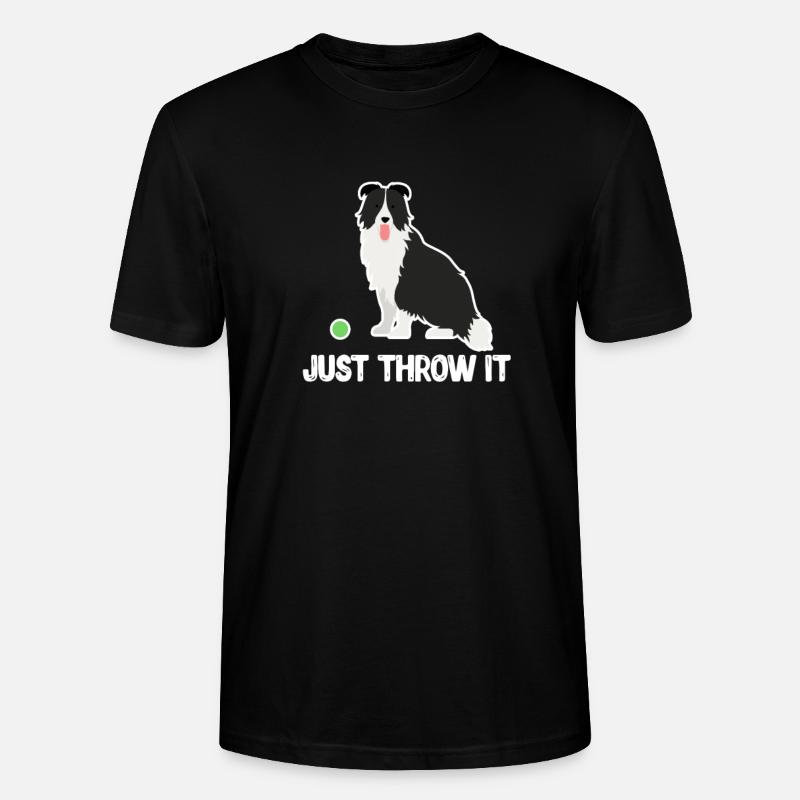 Border Collie - T-shirt bio CRAFTER Stanley Stella Unisexe - noir