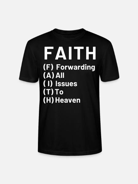 Foi, Christ (jésus) - T-shirt bio CRAFTER Stanley Stella Unisexe - noir