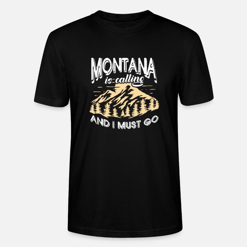 Montana - Stanley/Stella Unisex Bio-T-Shirt CRAFTER - Schwarz