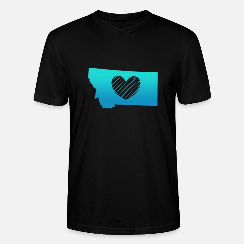Montana - Stanley/Stella Unisex Bio-T-Shirt CRAFTER - Schwarz