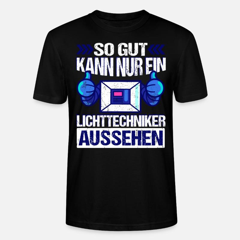 Lichtdesigner Lichttechniker - Stanley/Stella Unisex Bio-T-Shirt CRAFTER - Schwarz