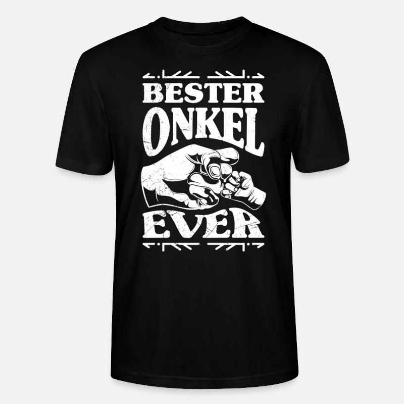Bester Onkel ever - Stanley/Stella Unisex Bio-T-Shirt CRAFTER - Schwarz