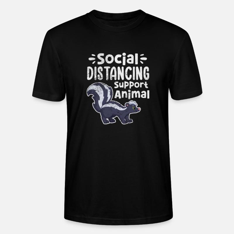 Stinktier Stinken Stinker Skunk Geschenk - Stanley/Stella Unisex Bio-T-Shirt CRAFTER - Schwarz