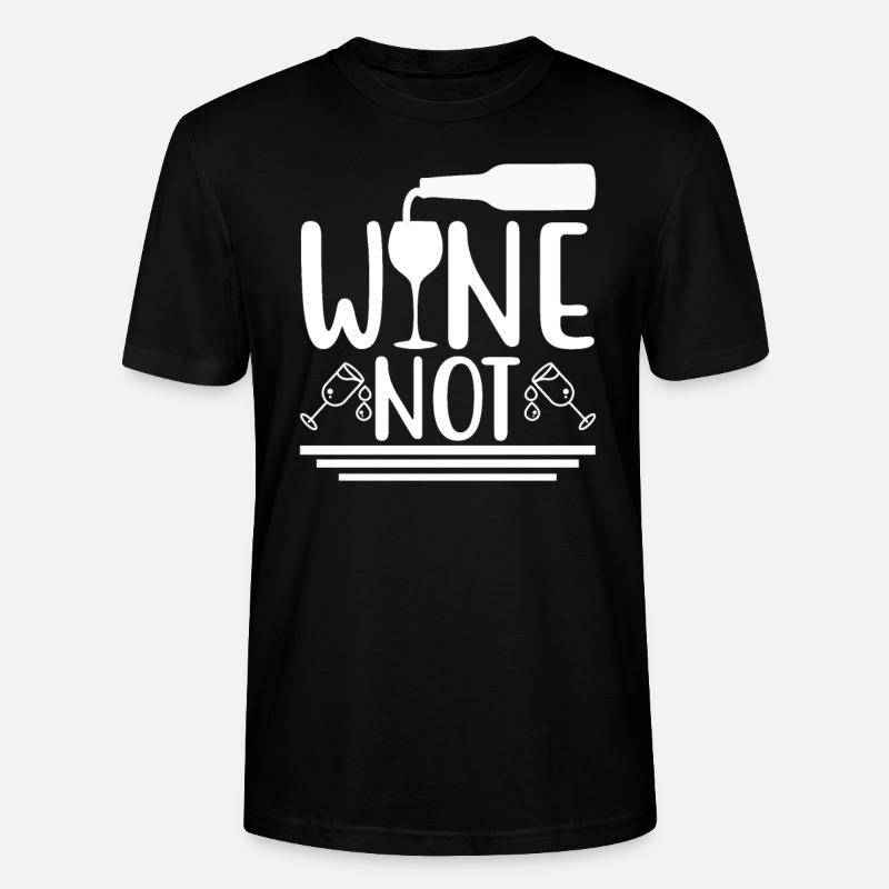 Wein nicht - Stanley/Stella Unisex Bio-T-Shirt CRAFTER - Schwarz