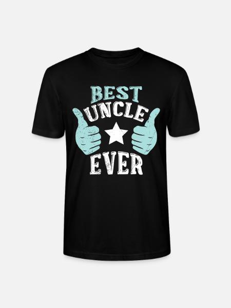 Best Uncle Ever - Stanley/Stella CRAFTER Unisex Organic T-Shirt - black