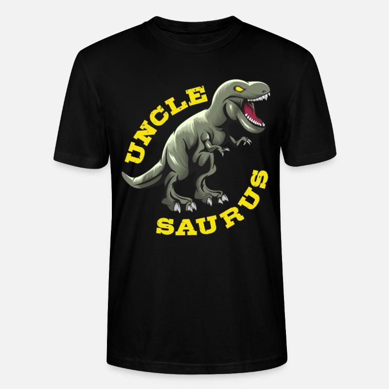 Onkel Saurus - Stanley/Stella Unisex Bio-T-Shirt CRAFTER - Schwarz