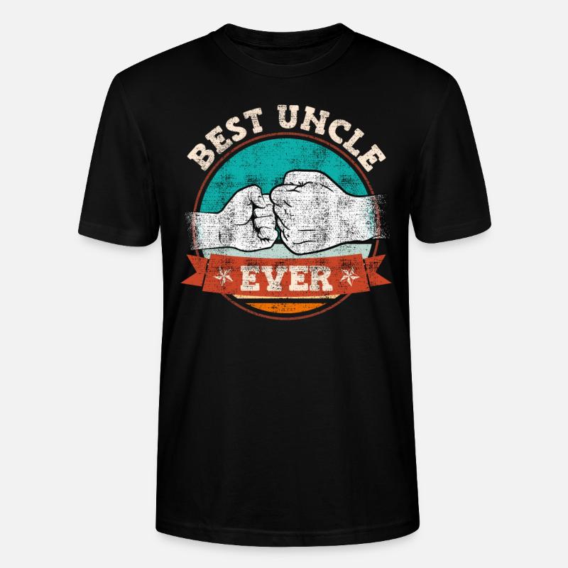 Bester Onkel ever - Stanley/Stella Unisex Bio-T-Shirt CRAFTER - Schwarz