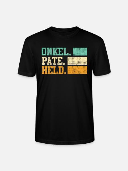 Onkel Pate Held Onkel - Stanley/Stella Unisex Bio-T-Shirt CRAFTER - Schwarz