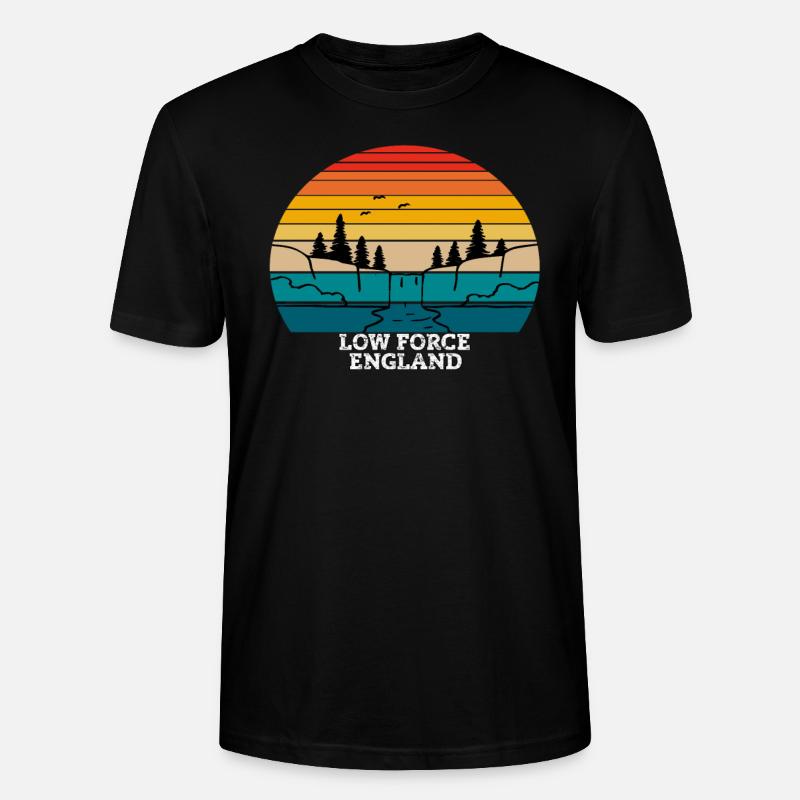 Low Force England - Stanley/Stella Unisex Bio-T-Shirt CRAFTER - Schwarz