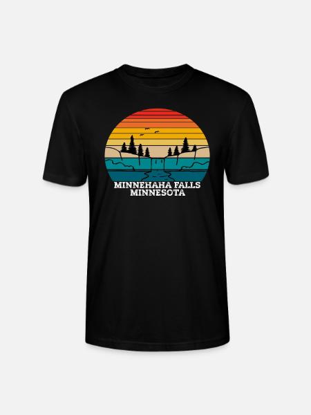 Minnehaha Falls Minnesota - T-shirt bio CRAFTER Stanley Stella Unisexe - noir