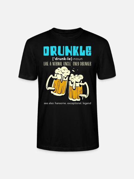 Bier Trinker Onkel Drunkel - Stanley/Stella Unisex Bio-T-Shirt CRAFTER - Schwarz