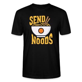 Ramen - Stanley/Stella CRAFTER Unisex Organic T-Shirt - black - Front - Alina (178cm) & Michal (187cm)