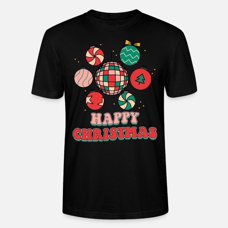 Joyeux Noël - T-shirt bio CRAFTER Stanley Stella Unisexe - noir