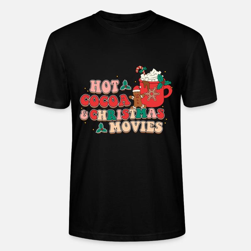 Motif de Noël rétro - T-shirt bio CRAFTER Stanley Stella Unisexe - noir