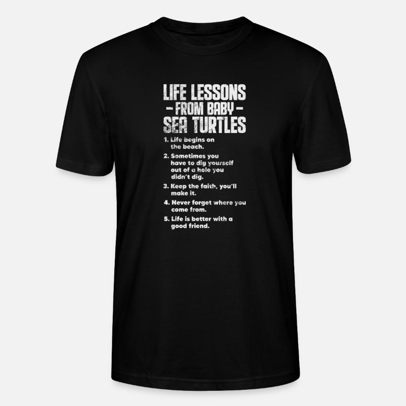 Schildkröte - Stanley/Stella Unisex Bio-T-Shirt CRAFTER - Schwarz