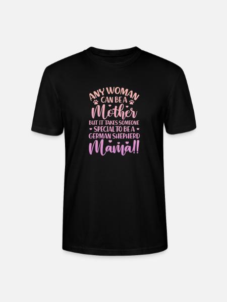 Deutscher Schäferhund Mutter - Stanley/Stella Unisex Bio-T-Shirt CRAFTER - Schwarz