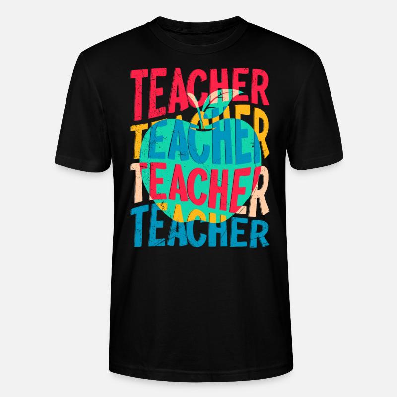 Lehrerin ich bin ein Lehrer - Stanley/Stella Unisex Bio-T-Shirt CRAFTER - Schwarz