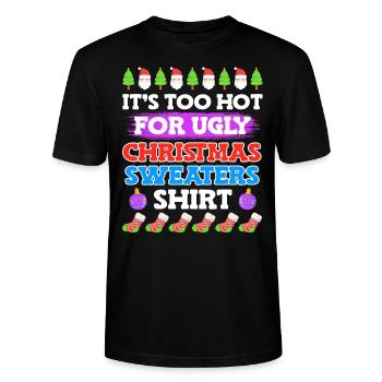 Ugly Christmas - Stanley/Stella Unisex Bio-T-Shirt CRAFTER - Schwarz - Vorne - Alina (178cm) & Michal (187cm)