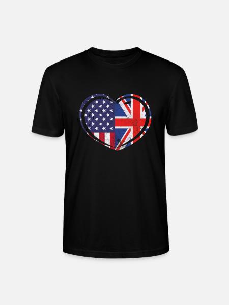 Royaume-Uni États-Unis - T-shirt bio CRAFTER Stanley Stella Unisexe - noir