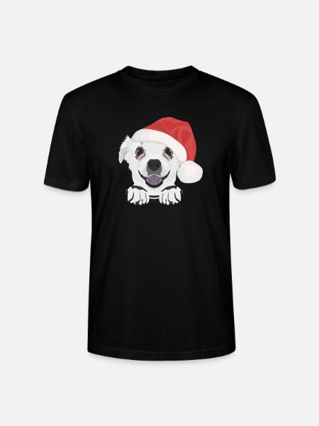 Chihuahua Merry Christmas - Stanley/Stella CRAFTER Unisex Organic T-Shirt - black