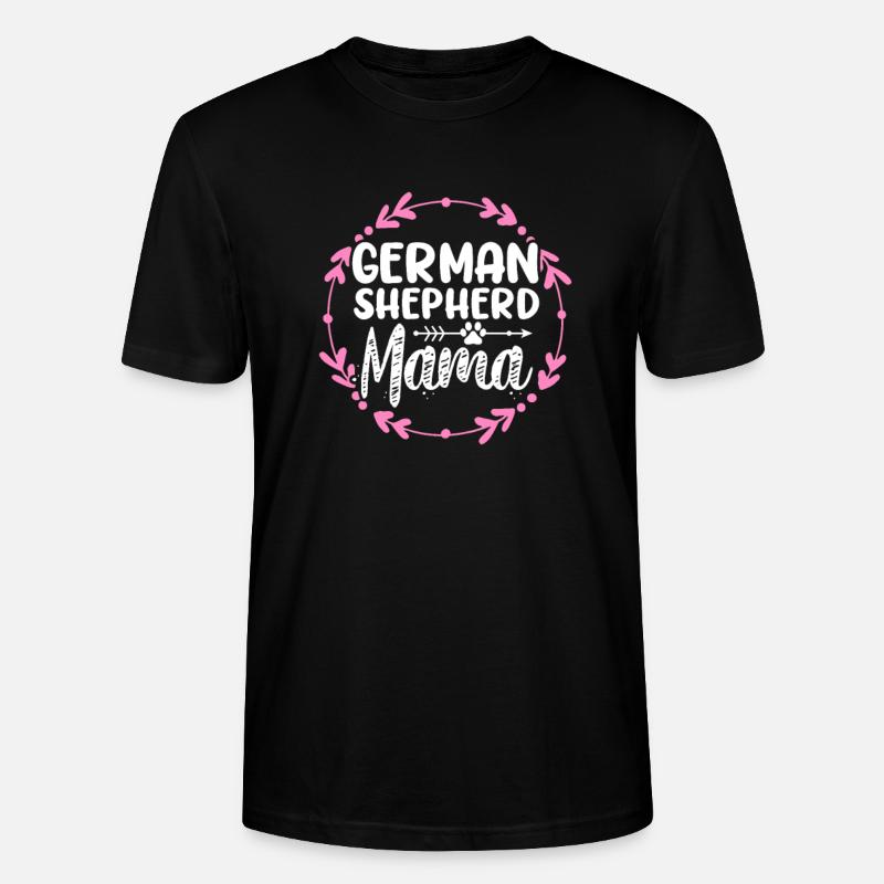 Deutscher Schäferhund Mutter - Stanley/Stella Unisex Bio-T-Shirt CRAFTER - Schwarz