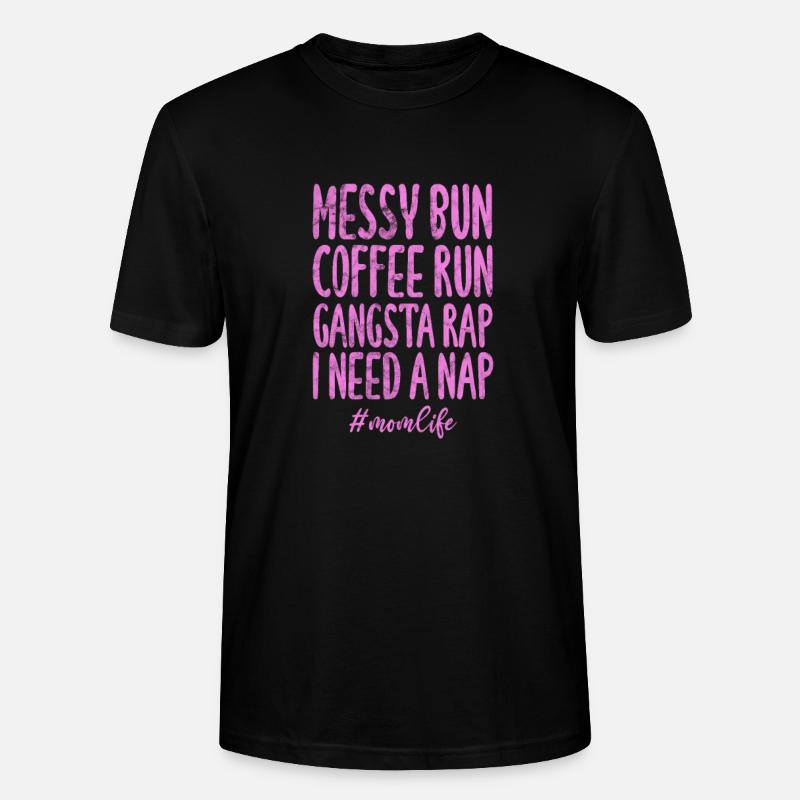 Hip Hop Mutter - Stanley/Stella Unisex Bio-T-Shirt CRAFTER - Schwarz