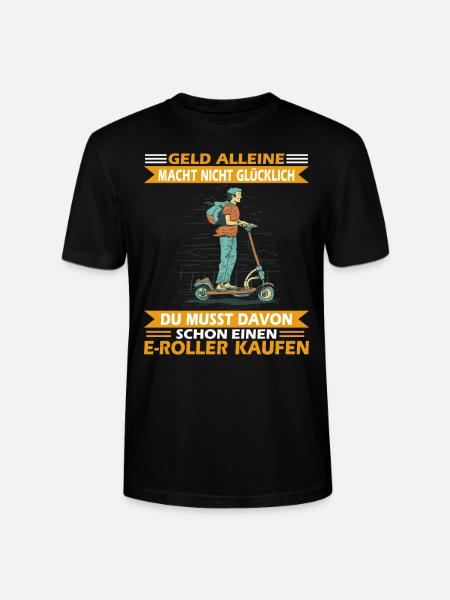 E-Roller Roller E-Scooter - Stanley/Stella Unisex Bio-T-Shirt CRAFTER - Schwarz