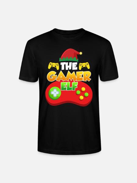 The Gamer Elf Gaming - Stanley/Stella CRAFTER Unisex Organic T-Shirt - black