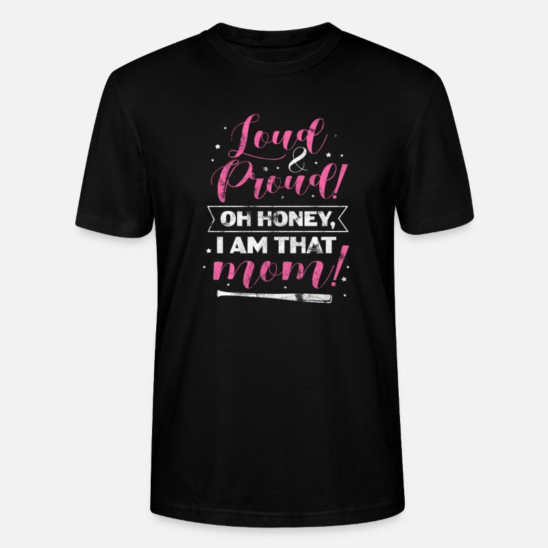 Softball Mutter - Stanley/Stella Unisex Bio-T-Shirt CRAFTER - Schwarz