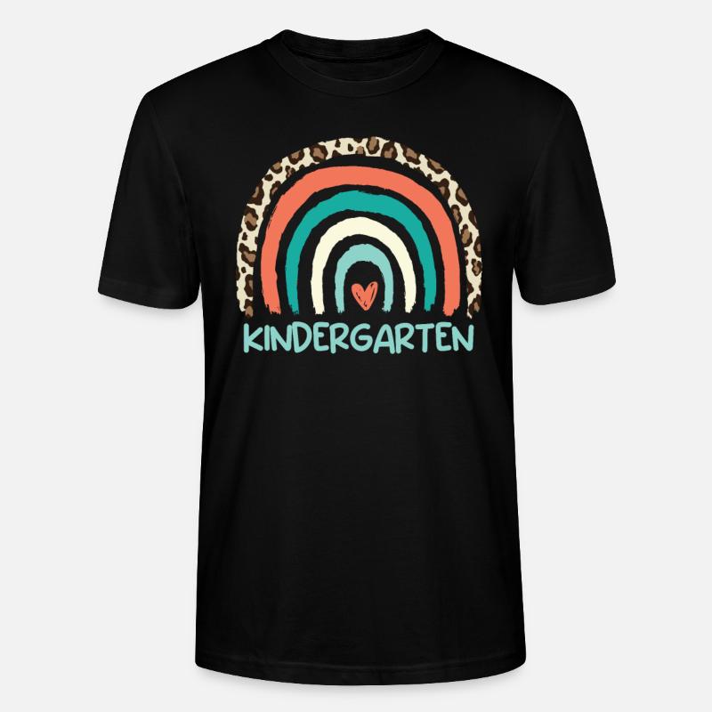 Ich bin gerne im Kindergarten - Stanley/Stella Unisex Bio-T-Shirt CRAFTER - Schwarz