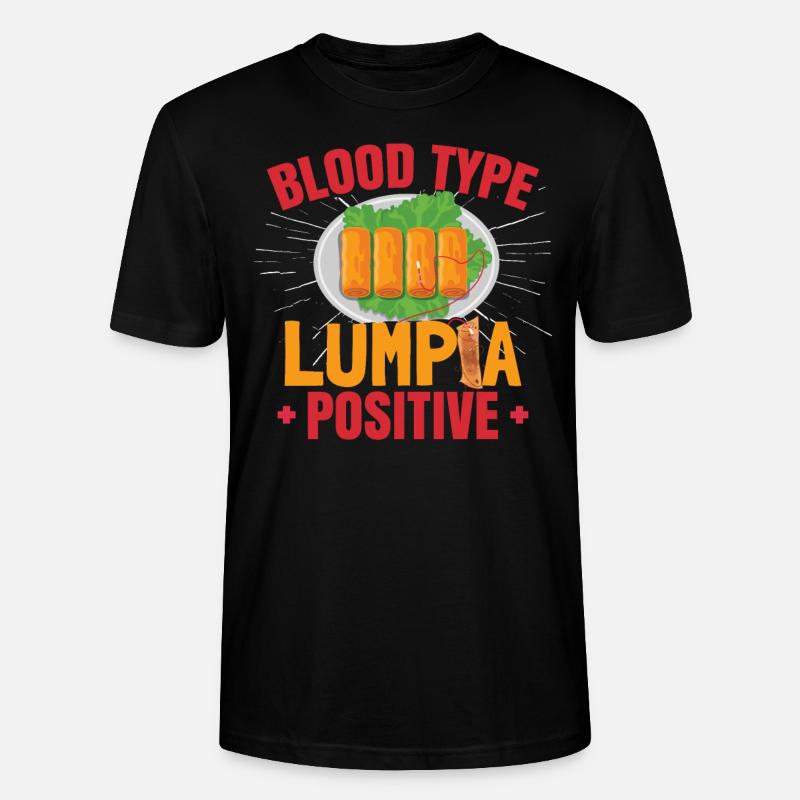 Blutgruppe Lumpia positiv - Stanley/Stella Unisex Bio-T-Shirt CRAFTER - Schwarz