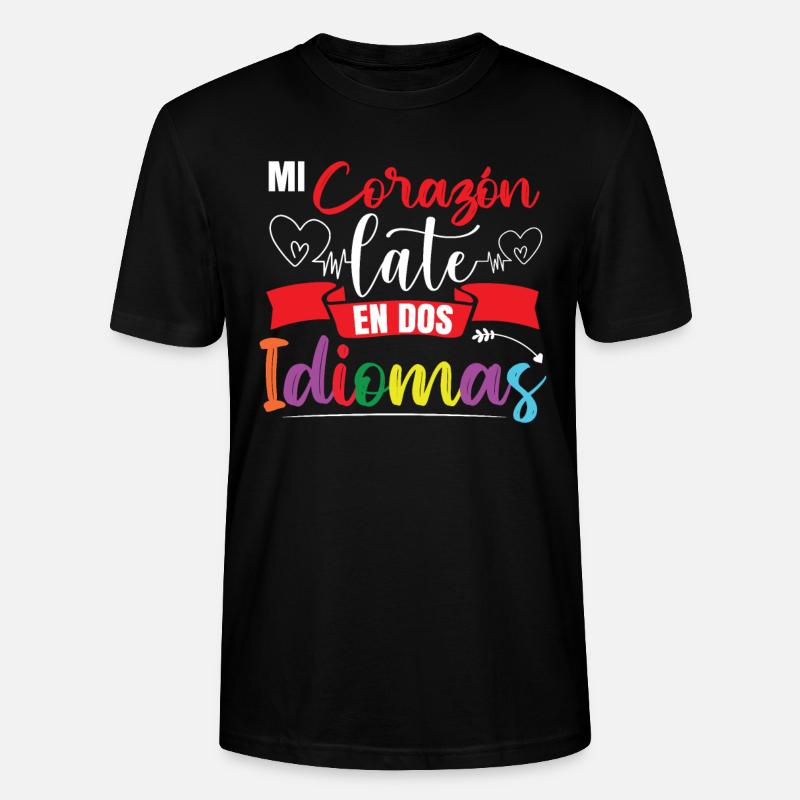 Ecole Professeur d’Espagnol Bilingue - T-shirt bio CRAFTER Stanley Stella Unisexe - noir