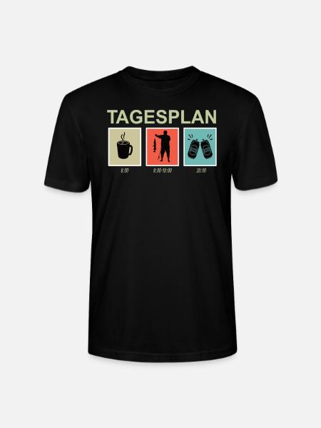 Angler Geschenkidee Hobby Angeln - Stanley/Stella Unisex Bio-T-Shirt CRAFTER - Schwarz