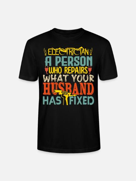 Electrician - Stanley/Stella CRAFTER Unisex Organic T-Shirt - black