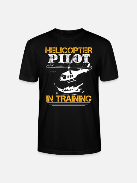 Helicopter Pilot In Training - Stanley/Stella CRAFTER Unisex Organic T-Shirt - black