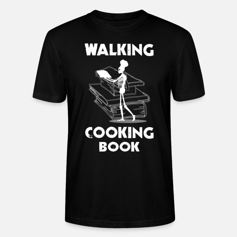 Walking Koch Küchen Skelett Spruch - Stanley/Stella Unisex Bio-T-Shirt CRAFTER - Schwarz