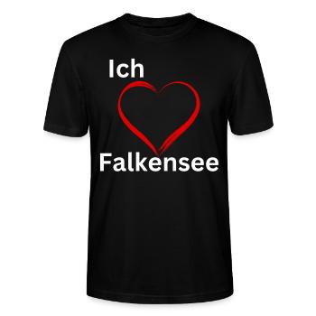 Ich liebe fks - Stanley/Stella Unisex Bio-T-Shirt CRAFTER - Schwarz - Vorne - Alina (178cm) & Michal (187cm)